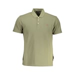 Napapijri Vert Coton Homme Polo Homme Chemise Authentique