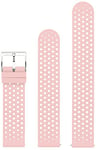 Suunto SS050176000 Original Watch Strap for All Suunto 3 Fitness Watches, Silicone, Length: 21.7 cm, Width: 20 mm, Includes Pins for Attaching the Strap, Pink/Silver