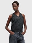 AllSaints Sabrina Wool Blend Sleeveless Jumper, Black