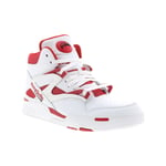 Reebok Pump Omni Zone II Mens White Leather Lifestyle Trainers Shoes