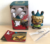 Kidrobot Art of War Dunny Kano Genghis Khano Figure Figurine NEW/OPEN BOX