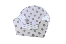 KNORRTOYS.COM Knorrtoys 68344-Kindersessel-Stars Grey Fauteuil pour Enfant, Coton