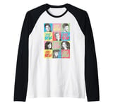 Saved By The Bell Blocks With Faces Raglan Baseball Tee