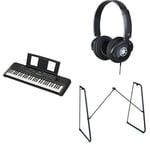 Yamaha PSR-E283 Portable Keyboard for Beginners bundled with HPH-100 Headphones, L-2C Keyboard Stand