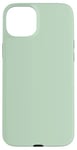 Coque pour iPhone 15 Plus Couleur menthe vert clair simple