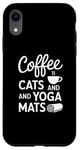 iPhone XR Funny Coffee Cats & Yoga Mats Mindful Workout Case