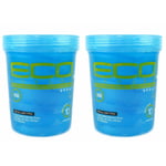 2x ECO Sport Style Professional Hair Styling Gel 473ml / 16 oz