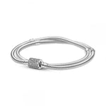 Pandora , Bracelet argent sterling Oxyde de Zirconium femme, Argenté, Eine Grösse - 599544C01-D18