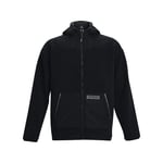 Men's Under Armour UA Mission Insulate Hooded Full Zip Jacket in Black