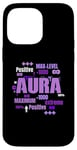 Coque pour iPhone 14 Pro Max Graphique violet Max Aura Purple Color