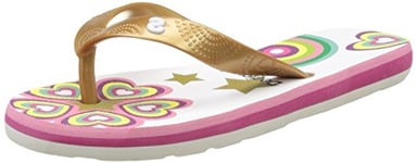 Desigual Flip Flop Roller, Salomés Fille, Blanc (White 1000), 34 EU