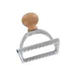 Fackelmann 40922 Emporte-pièce pour raviolis, emporte-pièce carré, emporte-pièce carré pour raviolis, Bois, Acier inoxydable, 6,9 x 6,9 x 7,5 cm