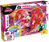 Lisciani- Disney-Minnie Puzzle Recto/Verso 24 Pieces – MINNIE-73979, 73979, Multicolore, 50X35 cm