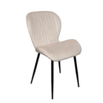 Lot de 4 chaises Beige en Velours pour Salle à Manger Cuisine, Moderne, Fauteuil de Salon e de Chambre Nuit