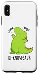 Coque pour iPhone XS Max Jeu de mots drôle de dinosaure Di-know-saur