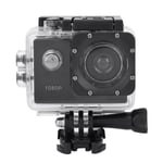 1080p Hd 2inch Lcd Screen Sports 30m Waterproof Action Camer Black