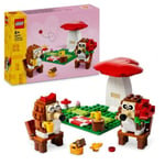 LEGO 40711 Igelkottars picknick - Leksak med svamp att bygga från 8 år