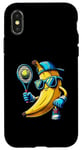 Coque pour iPhone X/XS Banane Tennis Cool Lunettes Casquette Gants