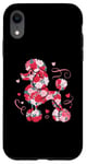 iPhone XR Cute Love Heart Roses Patten Valentines Day Poodle Case