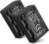 2X Batterie Remplacement NP-FH50 NP-FH60 -FH40 700mAh pour Sony A230 A290 A330 A380 A390 DSC-HX1 HX200V HX100V CX7 HDR-SR11 SR12 DCR-SR45 SR42 DCR-SX30 Appareil Photo caméra Action cam accu