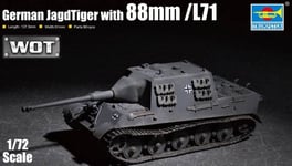 Trumpeter 07166 GERMAN JAGDTIGER WITH 88mm PAK /L71 Model Kit 1/72