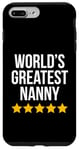 Coque pour iPhone 7 Plus/8 Plus World's Greatest Nanny Housekeeper Figurine de baby-sitter amusante