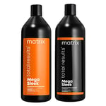 Matrix Mega Sleek, Smoothing Shampoo And Conditioner Set, to Protect against Humidity, for Coarse Hair, Total Results