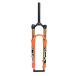 Orange 29in Cycle Suspension Fork 120mm Stroke Alloy Shock Absorption Quick CUT