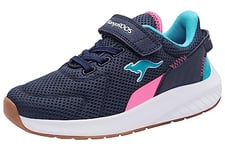 KangaROOS Femme K-Fort Jag Ev Basket, Bleu Marine foncé et Rose Fluo, 36 EU