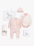 The Little Tailor Welcome Little Baby Gift Set, 4 pieces, Pink Woodland