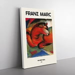 Big Box Art Red Bull Franz Marc Canvas Wall Art Print Ready to Hang Picture, 76 x 50 cm (30 x 20 Inch), Exhibition