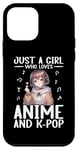 iPhone 12 mini Just a Girl Who Loves Anime and K-Pop Anime Merch Japanese Case