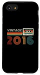 Coque pour iPhone SE (2020) / 7 / 8 Cassette rétro Vintage 2016 en édition limitée Birthday 8