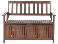 Banc Bois 120 Cm Bois Foncé Sovana