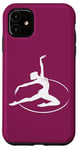 Coque pour iPhone 11 Gymnaste rythmique dans un cerceau pour fan de gymnastique rythmique