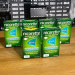 🟢 6 x Nicorette Gum 2mg Icy White Nicotine 30s x 6 Stop Quit Smoking (180 Pcs)