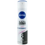 Nivea Deo Spray Black & White Invisible 1 X 150Ml 48H Deodorant Antiperspirant