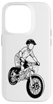 Coque pour iPhone 14 Pro Vélo de montagne Garçon Amoureux du vélo de montagne