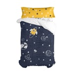 Duvet cover set HappyFriday Mr Fox Starspace  Multicolour Single 2 Pieces