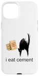 Coque pour iPhone 15 Plus I Eat Cement Maudit Chat Drôle Curly Specific Meme