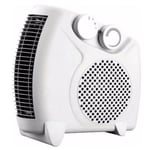 Fine Elements /Daewoo Heater Dual Position, Electric Fan Heater 2000W White 