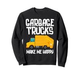 Funny Garbage Truck Art Dump Garbage Trucks For Toddler Boys Sweatshirt