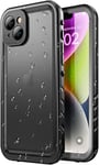 SPORTLINK for iPhone 14 Plus Waterproof Case - Shockproof Heavy Duty Front and Back Cover with [Built in Screen/Camera Protector] 360 Full Body Protective [Dustproof][IP68 Underwater]-Black