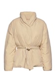 Recycled Down Wrap Puffer Jacket Beige Calvin Klein