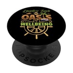 Oasis of Wellbeing - Limantour Beach PopSockets Adhesive PopGrip