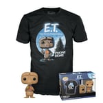 Funko Pop! & Tee: E.T.- E.T. with Reeses - Medium - T-Shirt - Vêtements avec Une Figurine en Vinyle à Collectionner - Idée de Cadeau - Jouets et Top à Manches Courtes pour Les Adultes Les Hommes