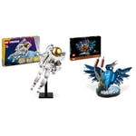 LEGO Creator 3-en-1 L’Astronaute dans l’Espace, Jouet de Construction avec Chien et Navette Spatiale & Icons Le Martin-pêcheur, Kit de Maquette pour Adultes Amoureux des Oiseaux et de l'Ornithologie