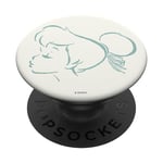 PopSockets Disney Peter Pan Tinkerbell Head Outlined PopSockets PopGrip - Support et Grip pour Smartphone/Tablette avec un Top Interchangeable