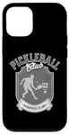 Coque pour iPhone 15 Pro Club de pickleball pour hommes créé en 1965 à Bainbridge Island