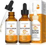 20% Vitamin C Serum for Face with Hyaluronic Acid & Retinol Serum, 2PACK Natural